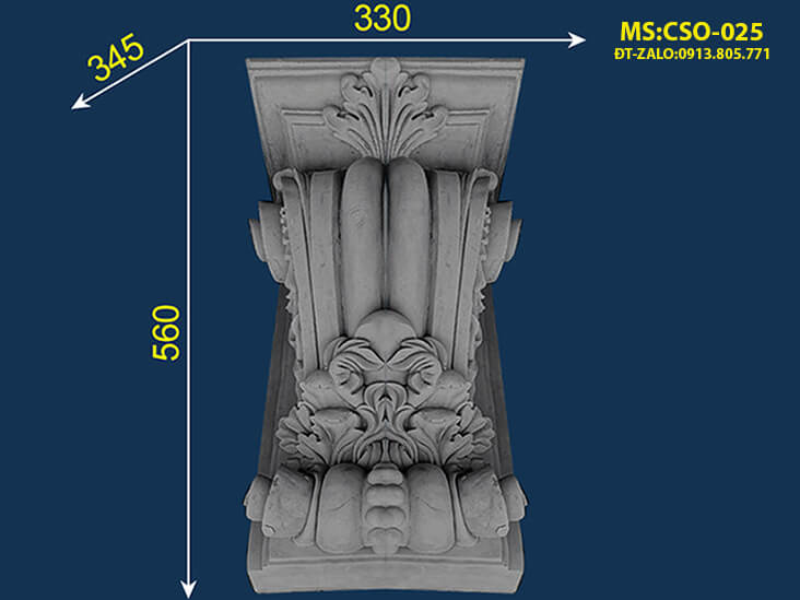 giá thi công phù điêu nhà phố biệt thự tại tphcm CSO025